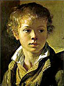 por Vasily Tropinin. Retrato del hijo del artista