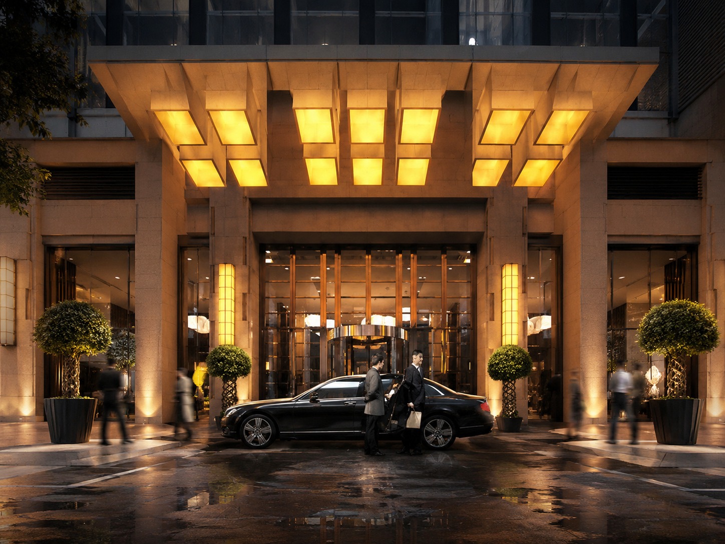 Exterior del hotel Glenview ITC Plaza Chongqing en el centro de Chongqing